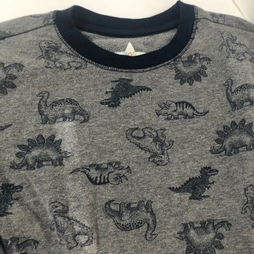 365 KIDS GARANIMALS Boys Blue Dinosaur T-rex Shirt Stegosaurus Size 7‎